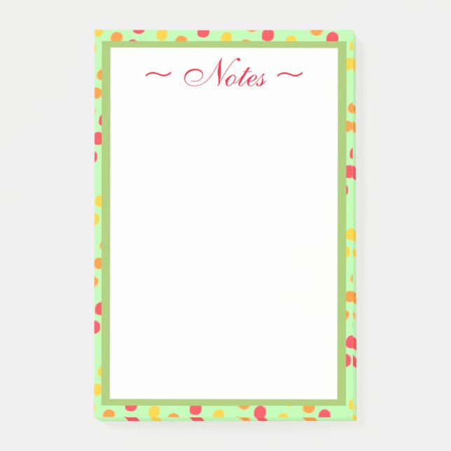 Post-it® Pointe Polka d'art moderne (Devant)