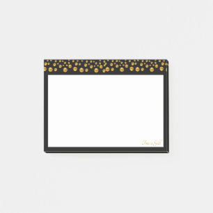 Post-it® Points d'or en noir