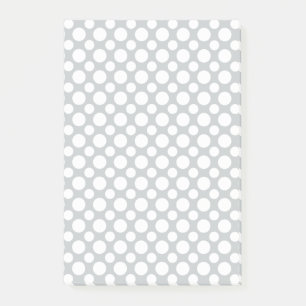 Post-it® Pois blancs gros et petits sur bâtons gris