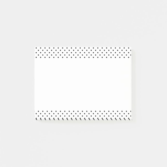 Post-it® Pois noirs et blancs (Devant)