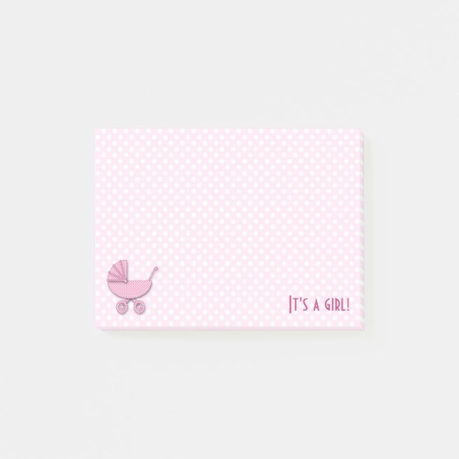 Post-it® pois roses (Devant)