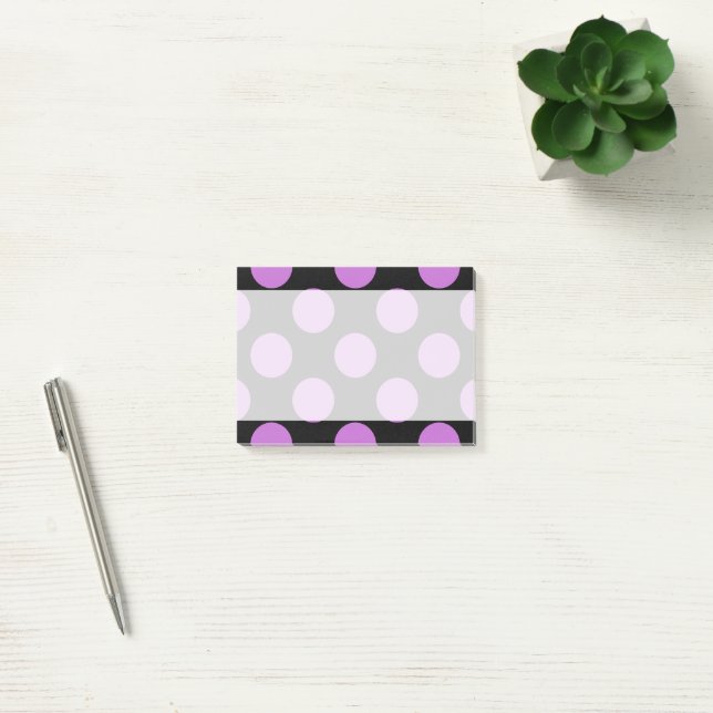 Post-it® Pois violets, Motif à points Polka, points, pointi (Bureau)
