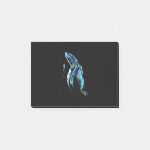 Post-it® Poison de Whale Swimming Diving