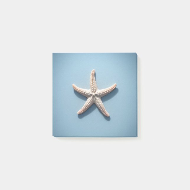 Post-it® Poisson étoilé exotique avec Arrière - plan bleu (Devant)
