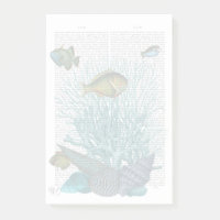 Poissons, coquillages bleus et coraux