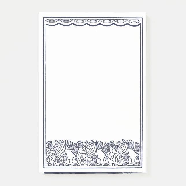 Post-it® Poissons nageant sous les vagues (Devant)