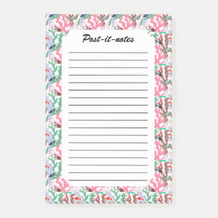 Post-it® Poissons tropicaux géométriques Corail Reef