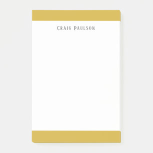 Post-it® Police Serif Simple Professionnel Plain Or Blanc