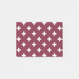 Post-it® Polka blanche croise sur mûrier