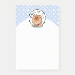 Post-it® Pomeranian Maman Pom Maman (rouge orange) Mignonne