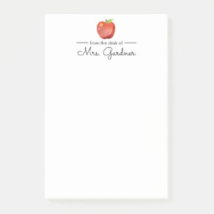 Post-it® Pomme brillante Enseignant de jardin d'enfants