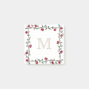 Post-it® Pomme rouge Vigne Beige Monogramme