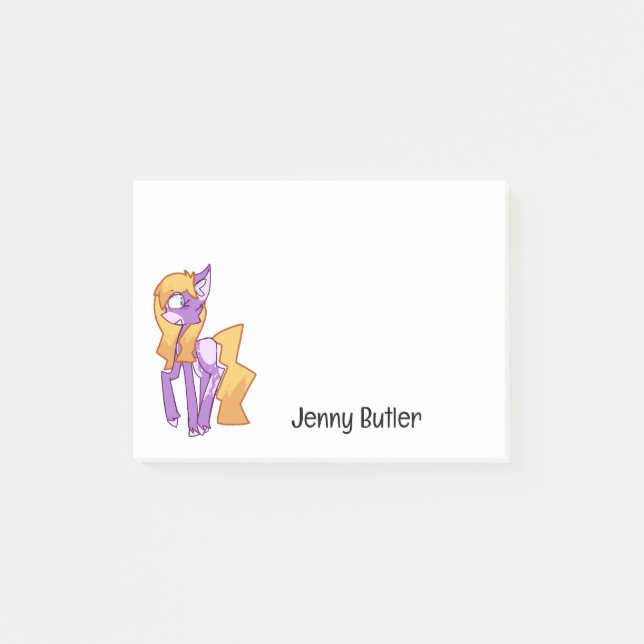Post-it® Poney Anthro Violet  (Devant)