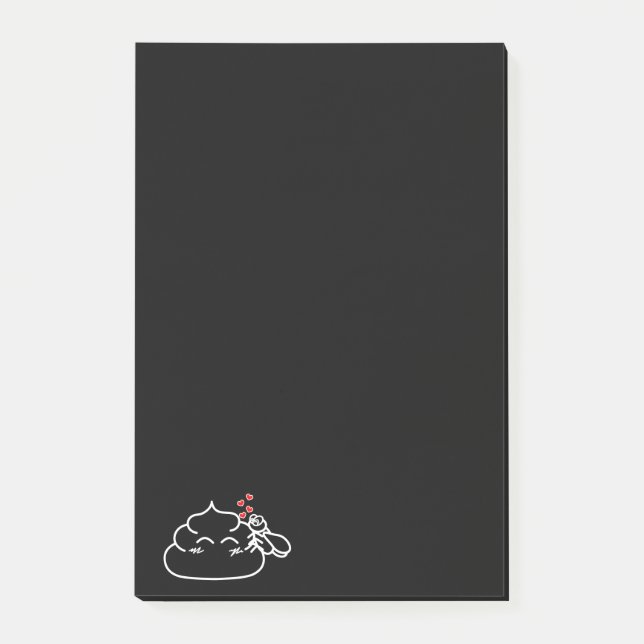 Post-it® Poop in Love - Brootsch le PooPoo (Devant)