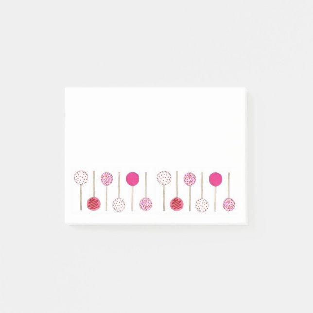 Post-it® Pop De Gâteau Rose Foodie Dessert Boulangerie Amou (Devant)