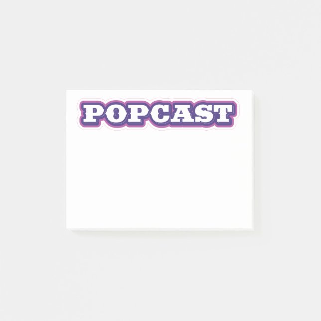Post-it® POPCAST post-it notes (Devant)