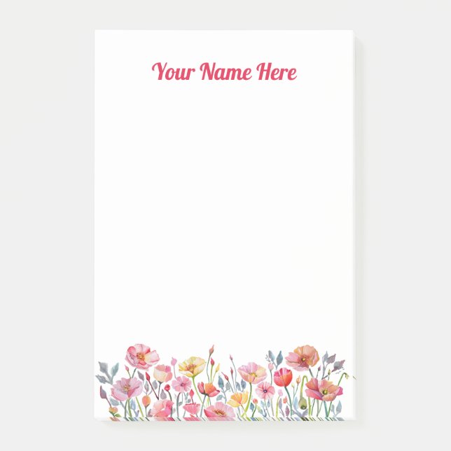 Post-it® Poppies on Parade Post It Notes (Devant)