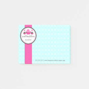 Post-it® Pops de gâteaux et Cupcake Aqua Rose