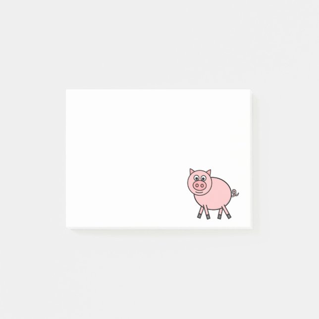 Post-it® Porc rose (Devant)