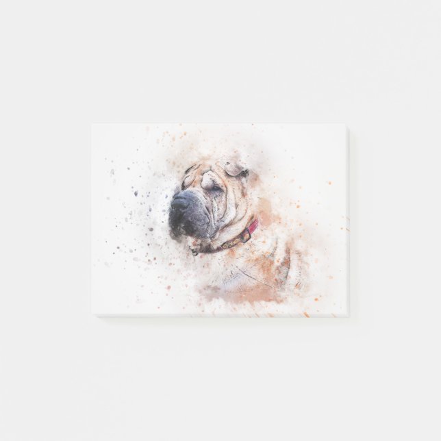 Post-it® Portrait de chien mignon (Devant)