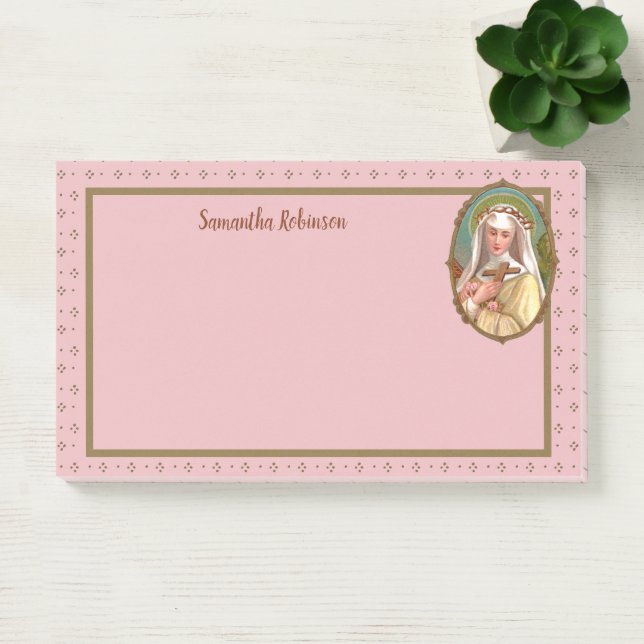 Post-it® Portrait encadré de Saint Rose de Lima (M 024b) (Bureau)