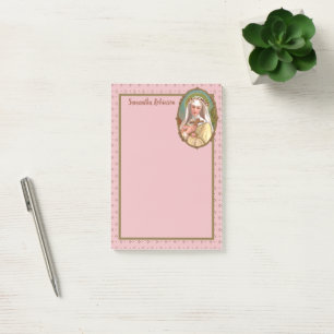 Post-it® Portrait encadré de Sainte Rose de Lima (M 024b)