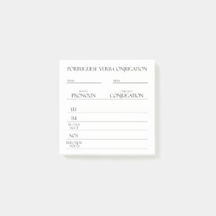 Post-it® Portugais   Pratique de conciliation Verbes