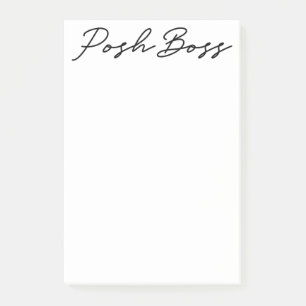 Post-it® Posh Boss 4x6 - Notes d'essai minimalistes