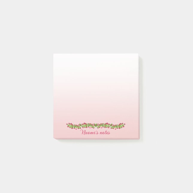 Post-it® Post it carré framboise (Devant)