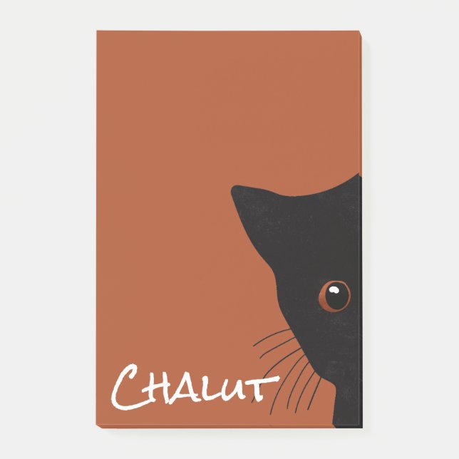 Post-it® Post-It chat noir (Devant)