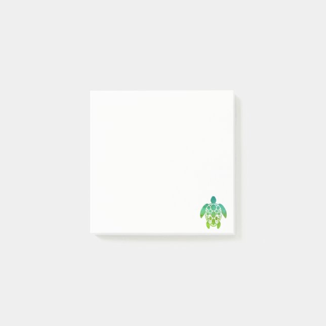 Post-it® Post-it de tortue - vert (Devant)