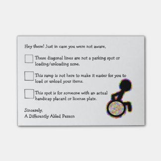 Post-it® Post-it de voiture d'handicap