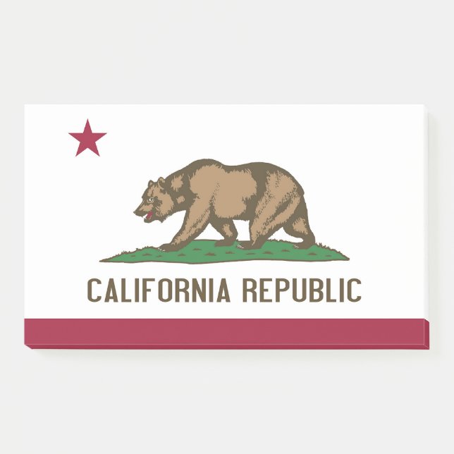Post-it® Post-it Notes avec drapeau de Californie, USA (Devant)