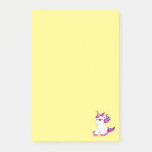 Post-it® Post-it Notes avec une jolie licorne avec lunettes