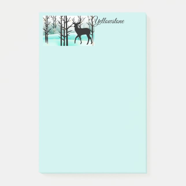 Post-it® Post-it-Notes Cerf de Yellowstone (Devant)