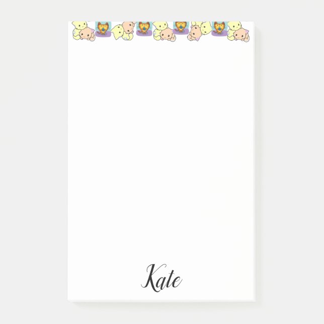 Post-it® Post-it Notes Chatons Chats (Devant)