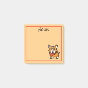 Post-it® Post-It Notes Chien Corgi Mignon