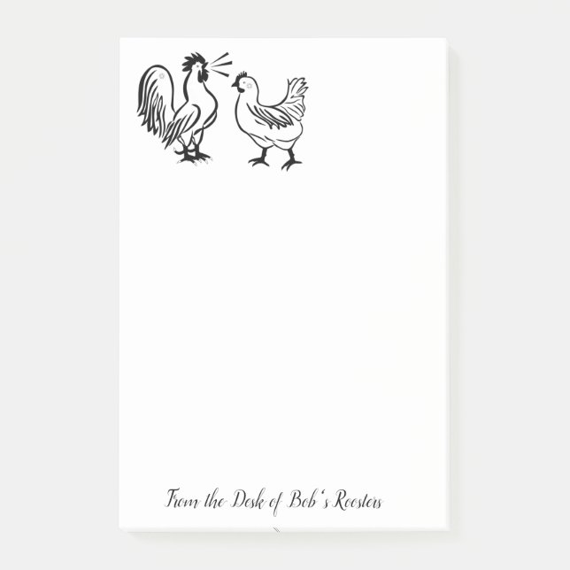 Post-it® Post-it Notes Coloriage Coqs (Devant)