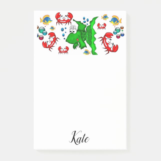 Post-it® Post-it Notes Crabe de poisson (Devant)