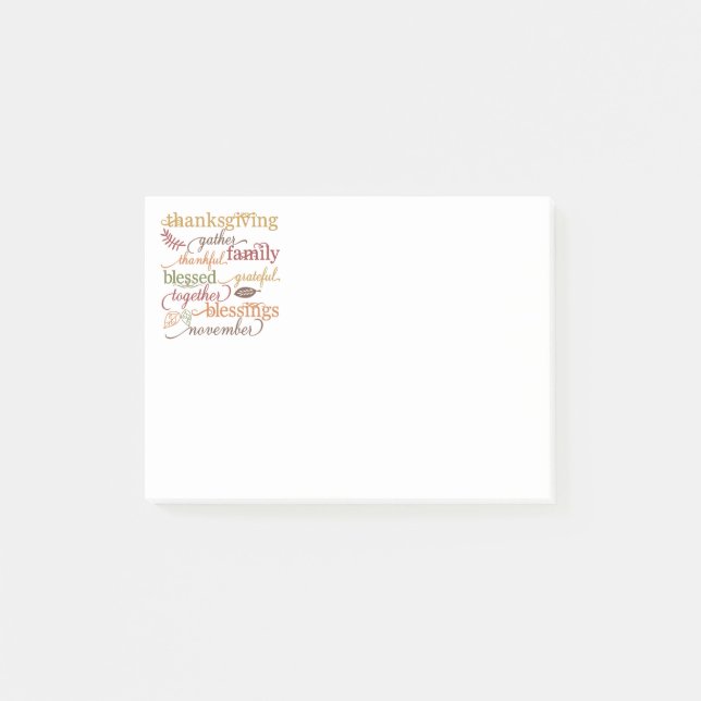Post-it® Post-it-Notes de Thanksgiving (Devant)