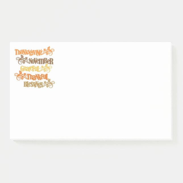 Post-it® Post-it-Notes de Thanksgiving (Devant)