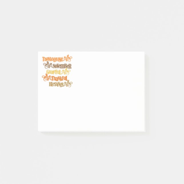 Post-it® Post-it-Notes de Thanksgiving (Devant)