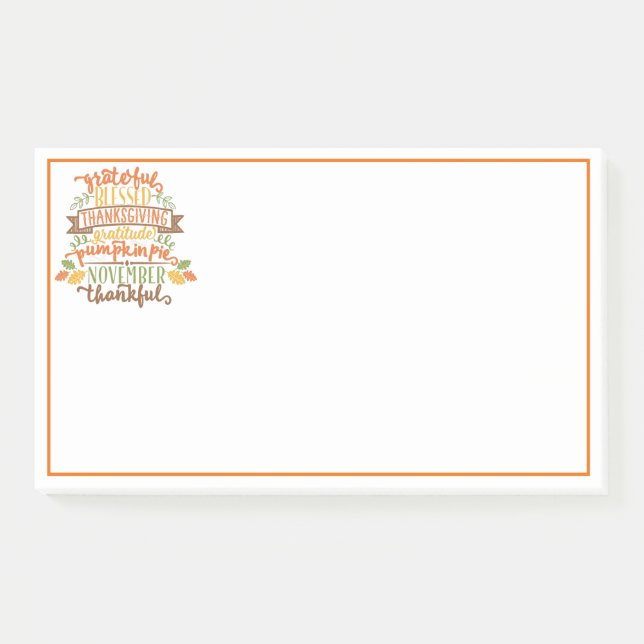 Post-it® Post-it-Notes de Thanksgiving (Devant)