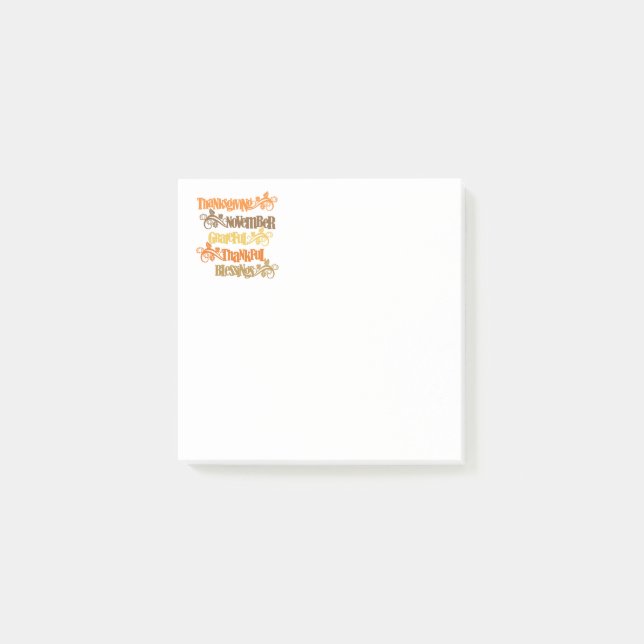 Post-it® Post-it-Notes de Thanksgiving (Devant)