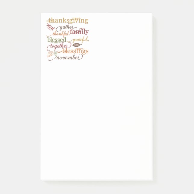 Post-it® Post-it-Notes de Thanksgiving (Devant)