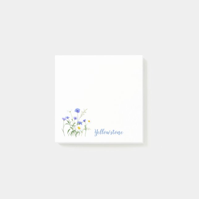 Post-it® Post-it-Notes des Fleurs sauvages de Yellowstone (Devant)