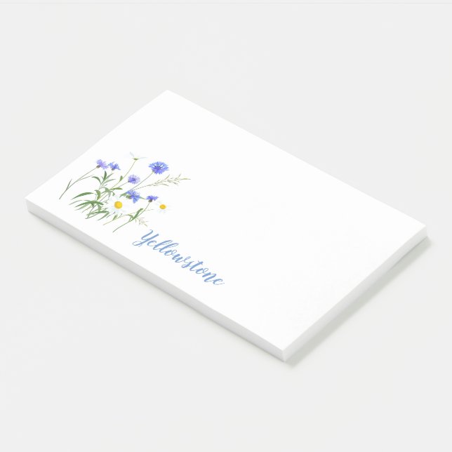 Post-it® Post-it-Notes des Fleurs sauvages de Yellowstone (Incliné)