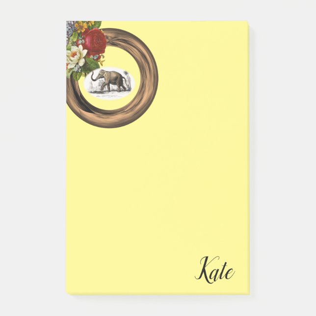 Post-it® Post-it Notes Eléphant Doré (Devant)