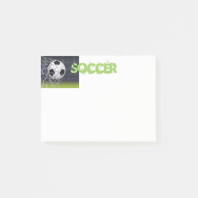 Post-it® Post-it-Notes en forme de ballon de football (Devant)