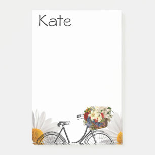 Post-it® Post-it Notes Floral Bike